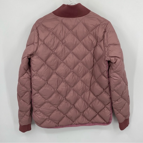 Marine Layer Meredith Puffer Coat in Mauve Large - Picture 3 of 10